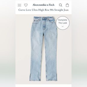Abercrombie curve love 90s ultra high rise jeans